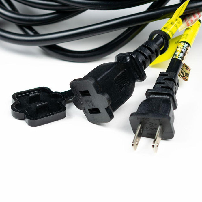 10 Socket Multi-Color Outdoor Commercial String Light Set, 21 FT Black Cord w/ 2-Watt Shatterproof LED Bulbs, Weatherproof SJTW