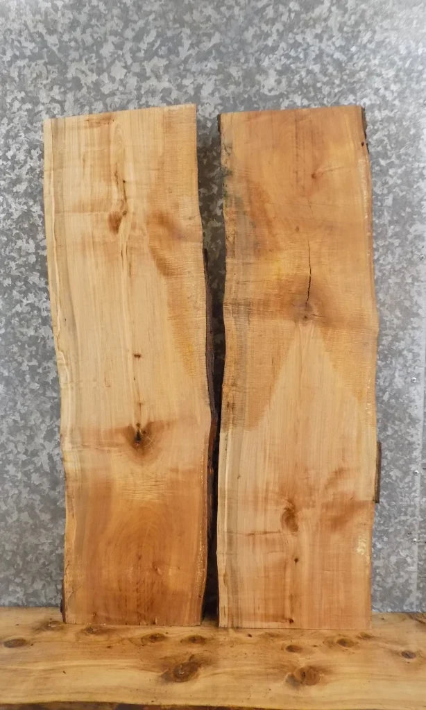 2- Live Edge Maple End/Accent/Coffee Table Top Slabs 4197-4198