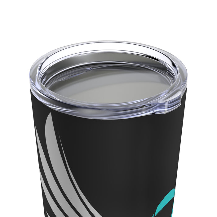 20oz Tumbler: 'Don't Forget The 22' - Black Design for PTSD Awareness