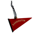 Barrington Pennant Flag Wood Ornament