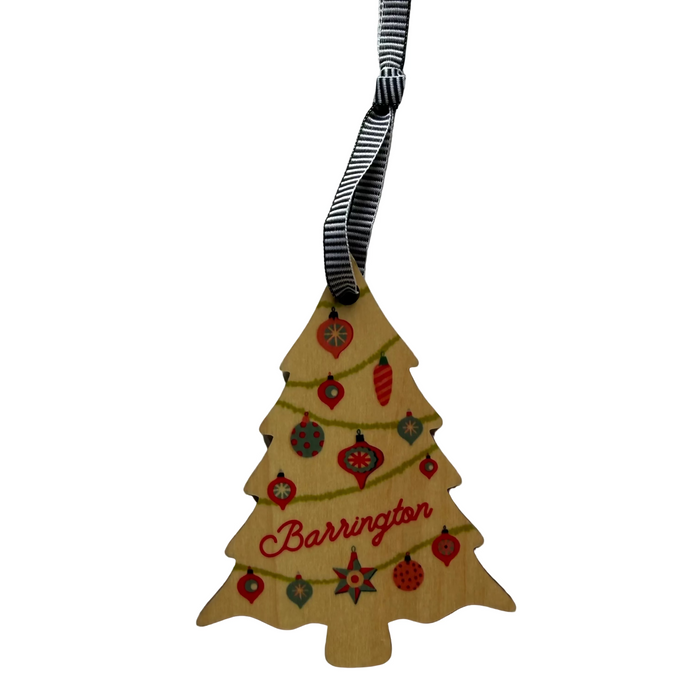 Barrington Pretty Christmas Tree Wood Ornament