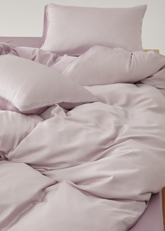 Adeline Pastel Silky Cooling TENCEL™ Bedding Set / Brown - Ever Lasting