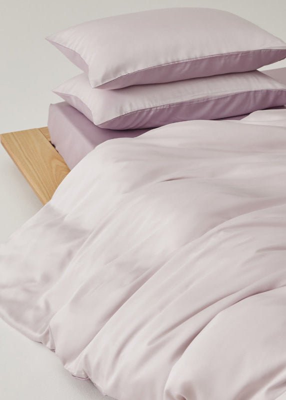 Adeline Pastel Silky Cooling TENCEL™ Bedding Set / Brown - Ever Lasting