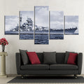 Aircraft Carrier Wall Art Frame Canvas Printing Decor - BlueArtDecor