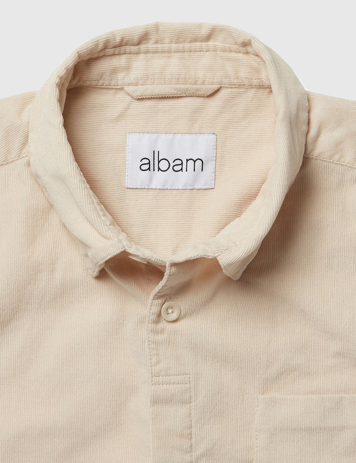 Albam Corduroy Prep Shirt - Ecru