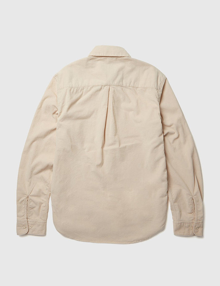 Albam Corduroy Prep Shirt - Ecru