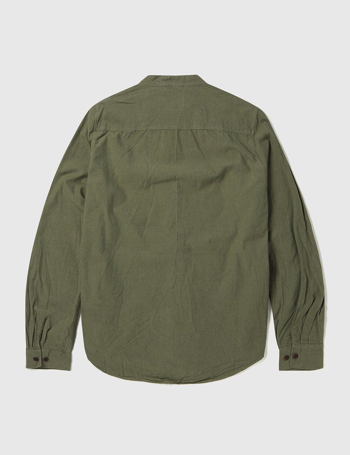 Albam Grandad Shirt - Leaf Green