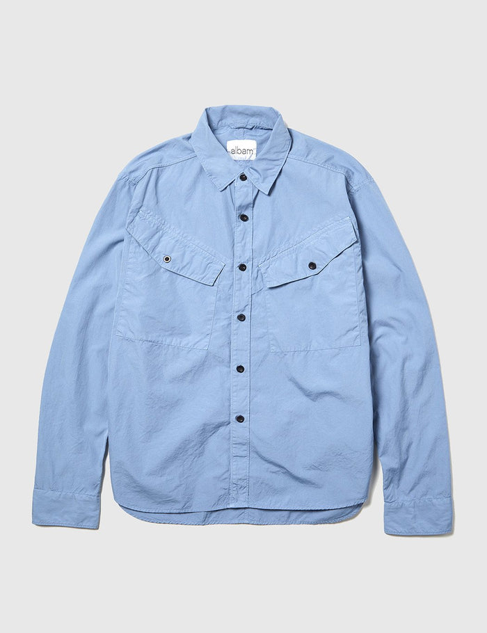 Albam Huey Shirt - Stone Blue