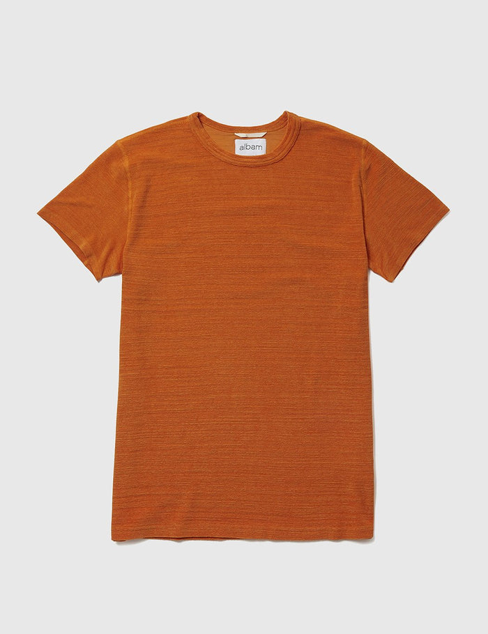 Albam Towelling T-Shirt - Burnt Orange