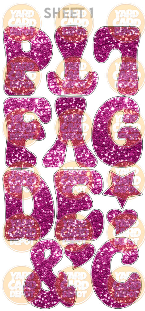 Alphabet Letter Set "Janice" 24in- You pick colors