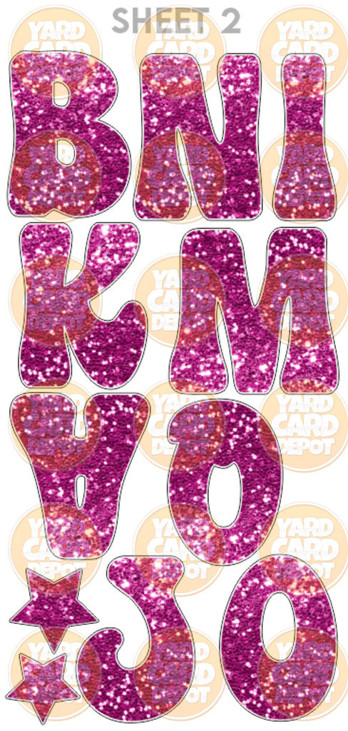 Alphabet Letter Set "Janice" 24in- You pick colors