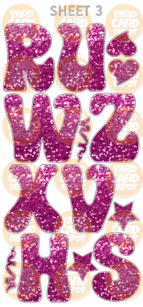 Alphabet Letter Set "Janice" 24in- You pick colors