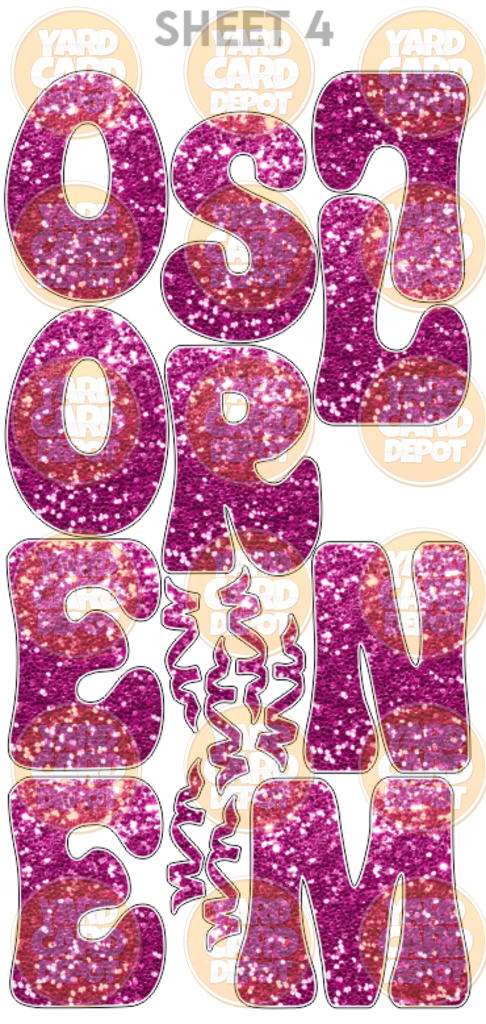 Alphabet Letter Set "Janice" 24in- You pick colors