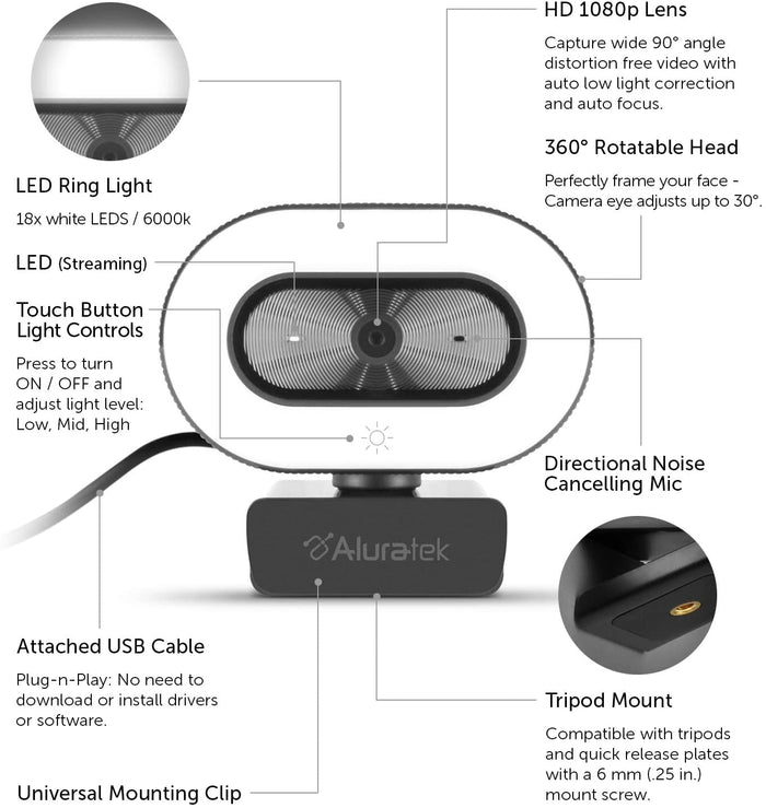 Aluratek Video Webcam