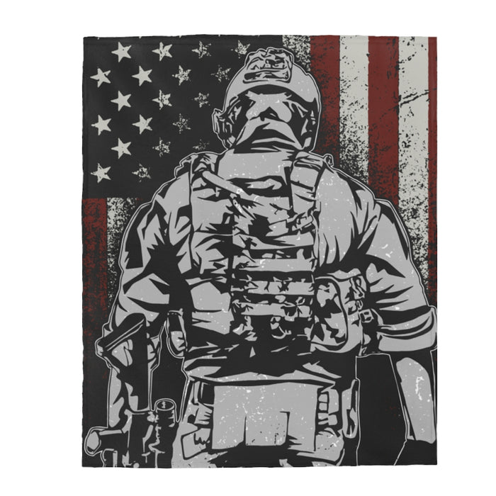 American Soldier Blanket-Soldier Gift.
