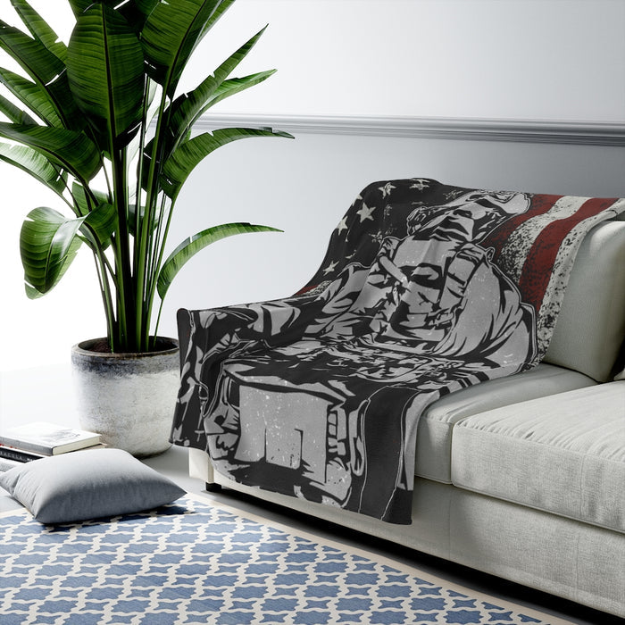 American Soldier Blanket-Soldier Gift.