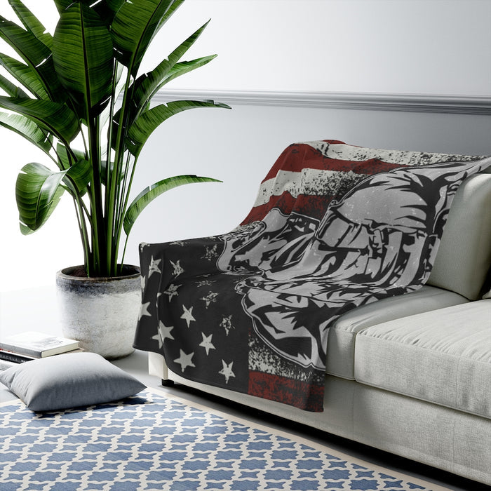 American Soldier Blanket-Soldier Gift.