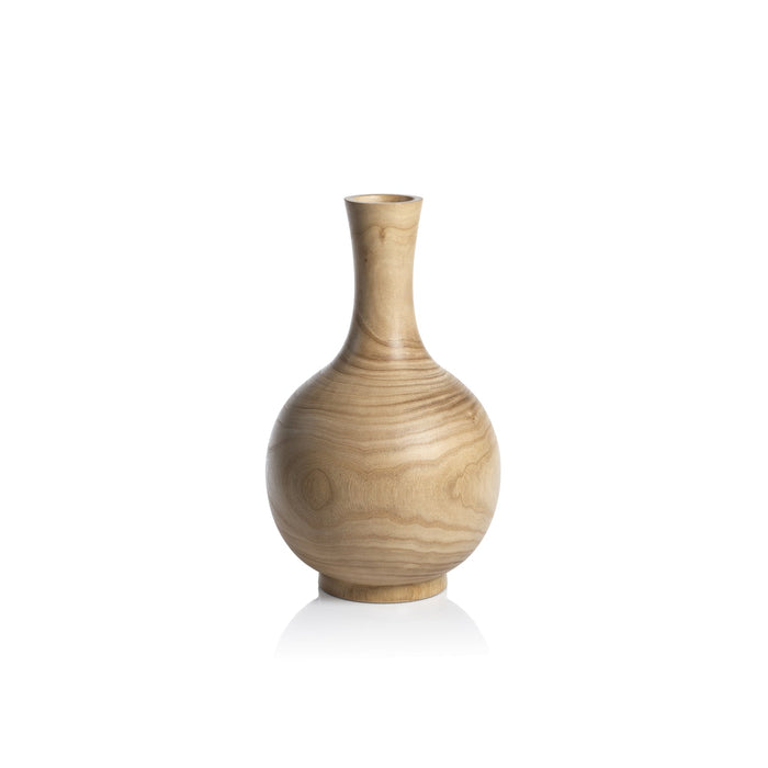 Artisanal Paulownia Wood Vase - Vases by Carlyle Avenue