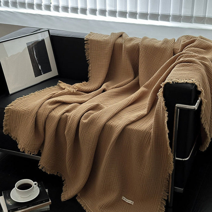 Assorted Latte Breathable Blanket / Caramel - Ever Lasting