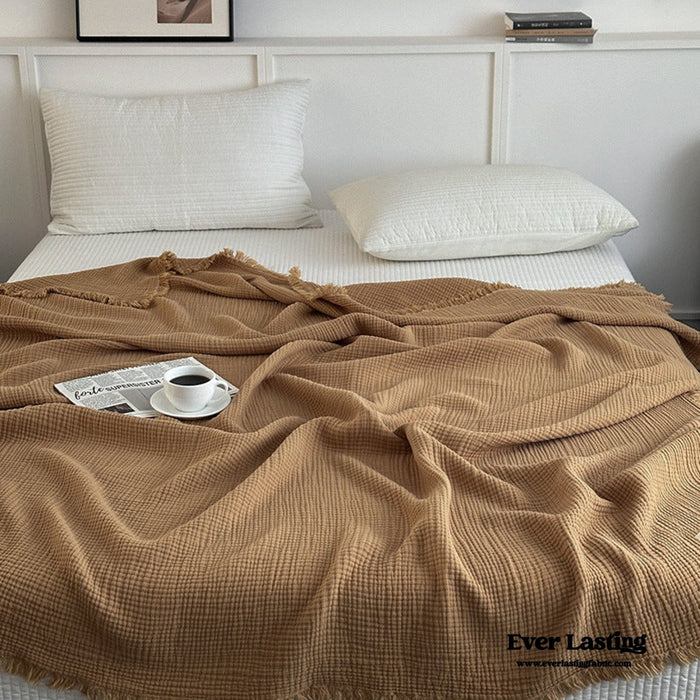 Assorted Latte Breathable Blanket / Caramel - Ever Lasting