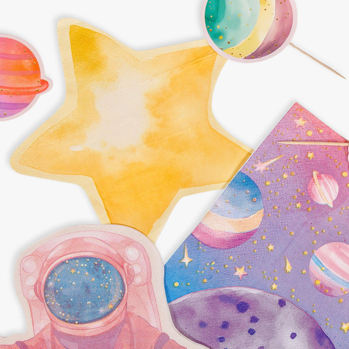 Astronaut Girl Star Napkins