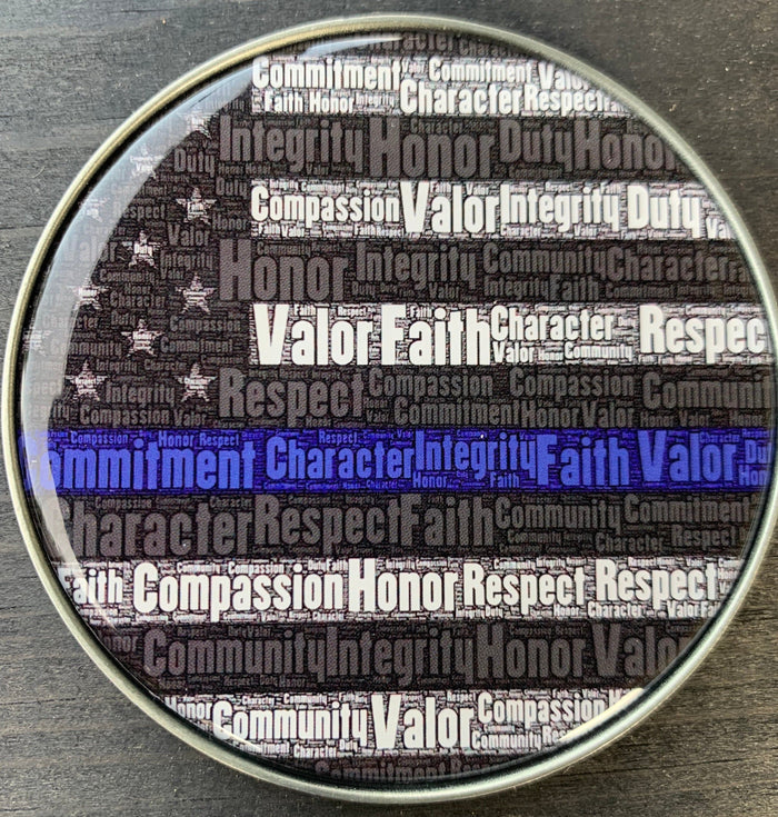 Back The Blue Sheriff’s Deputy Challenge Coin-Black Male Deputy.