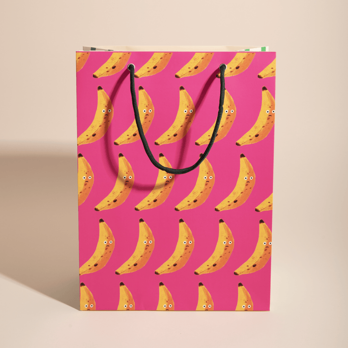 BANANA GRUMP Large Gift Bag - bubblegum market
