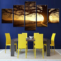 Big Tree Sunshine Scenery Wall Art Frame Canvas Printing Decor