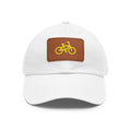 BIKE, Dad Hat with Leather Patch (Rectangle)