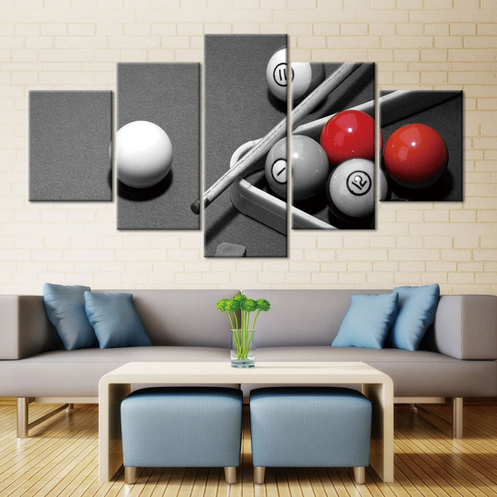Billiards Sports Wall Art Frame Canvas Printing Decor - BlueArtDecor