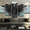 Black Crow Abstract Wall Art Frame Canvas Printing Decor