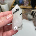 Black Rutilated Quartz Point #06