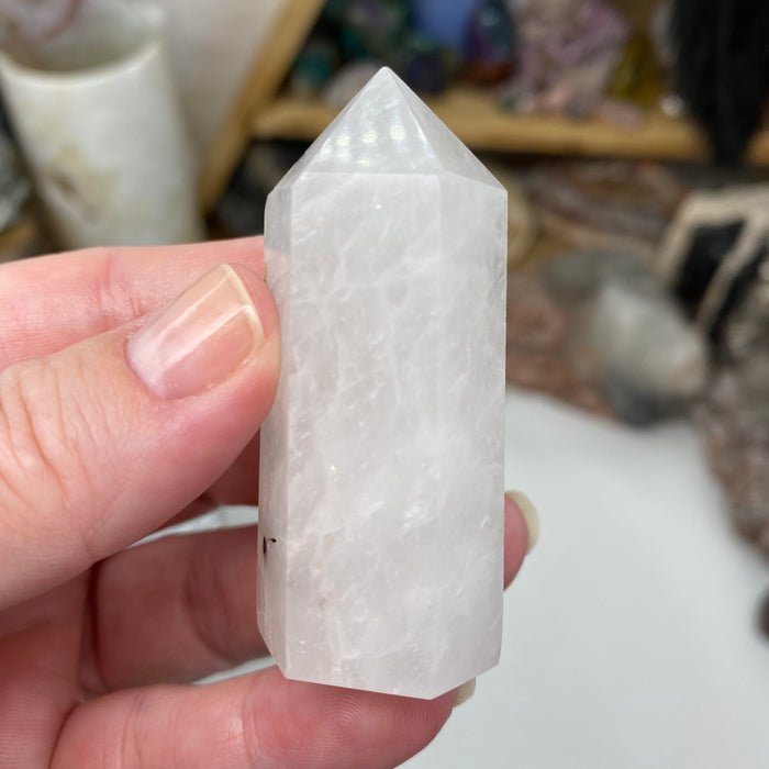 Black Rutilated Quartz Point #06