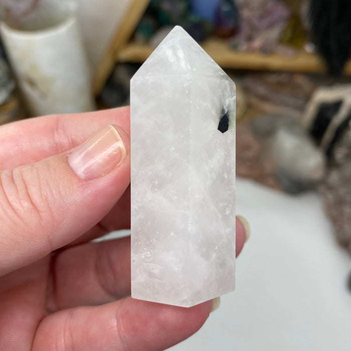 Black Rutilated Quartz Point #06