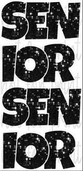 Black Sequin Senior x2 “EZ Set” 23in Lucky Guy