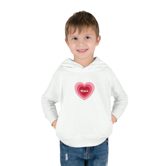 Blessed Heart - Toddler Pullover Fleece Hoodie