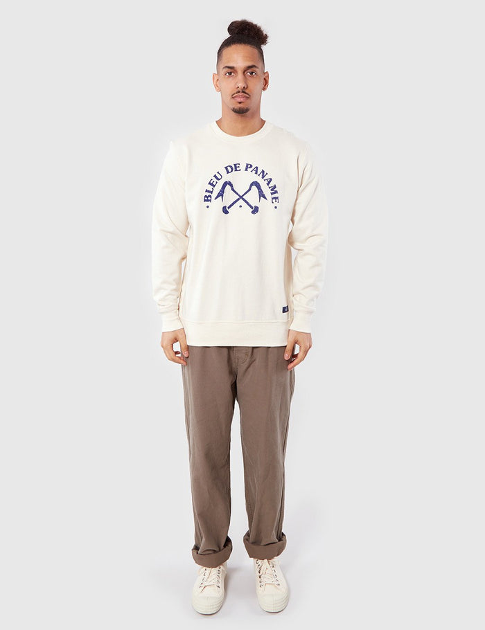Bleu De Paname BDP Sweatshirt - Ecru