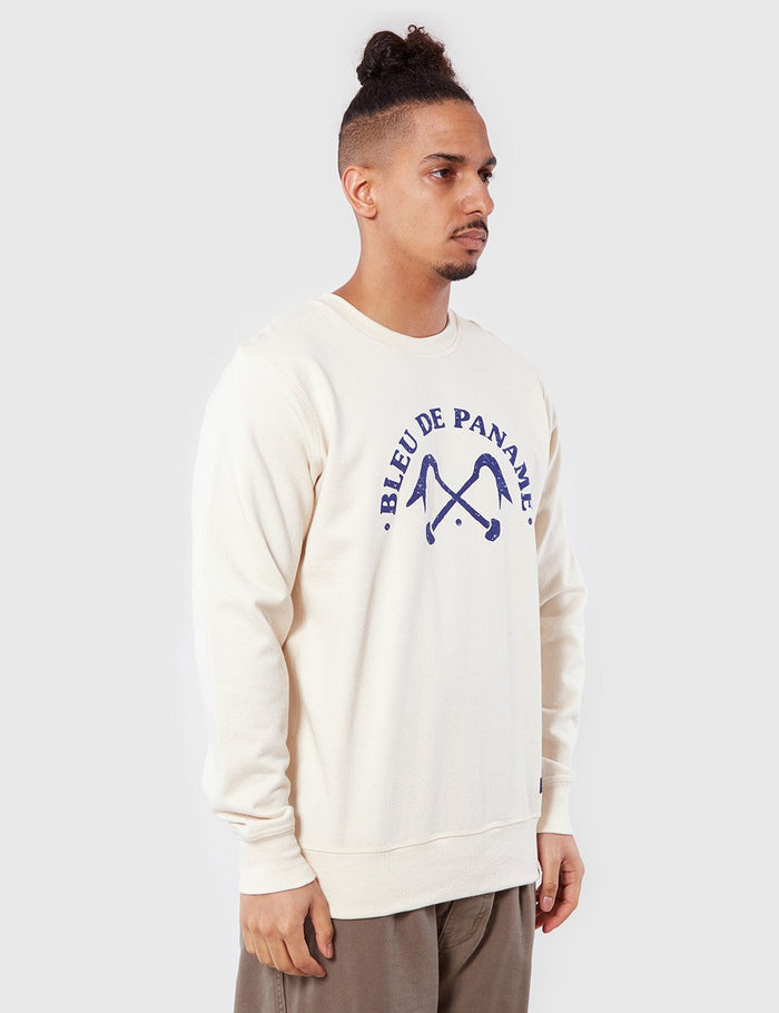 Bleu De Paname BDP Sweatshirt - Ecru