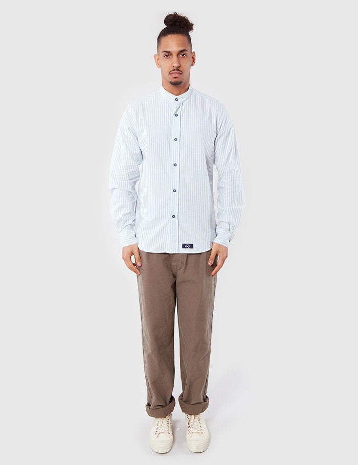 Bleu De Paname Biaude Grandad Shirt - Ciel Blue