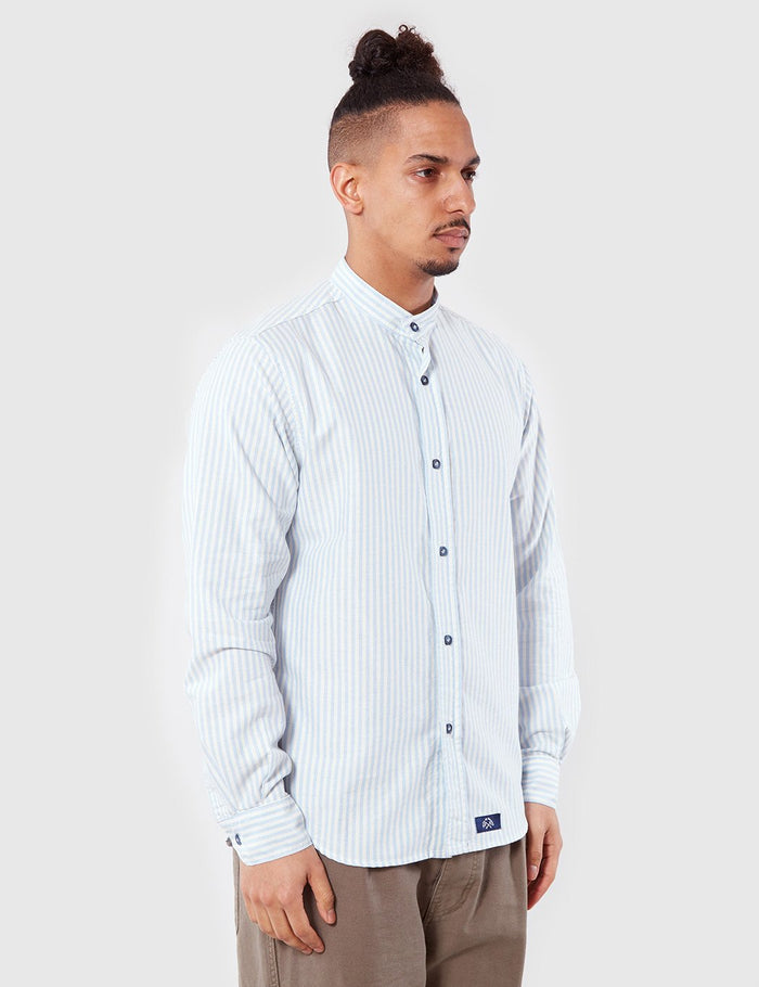 Bleu De Paname Biaude Grandad Shirt - Ciel Blue