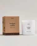 Literie Bodega Coffee candle with its box