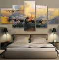 Boeing B-17 Flying Fortress Wall Art Frame Canvas Printing Decor - BlueArtDecor