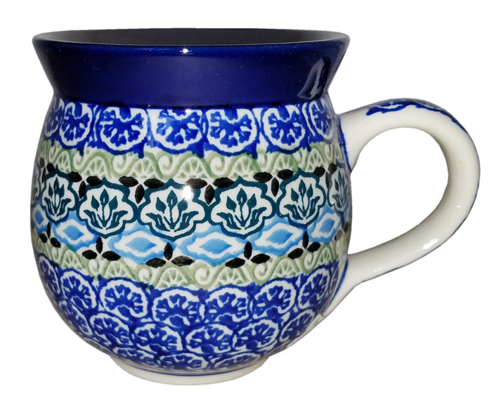Boleslawiec Polish Pottery 10 oz Coffee or Tea Bubble Mug 1858