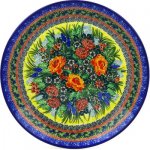 Boleslawiec Polish Pottery Ceramika Artystyczna UNIKAT 4288 10.5" Dinner Plate