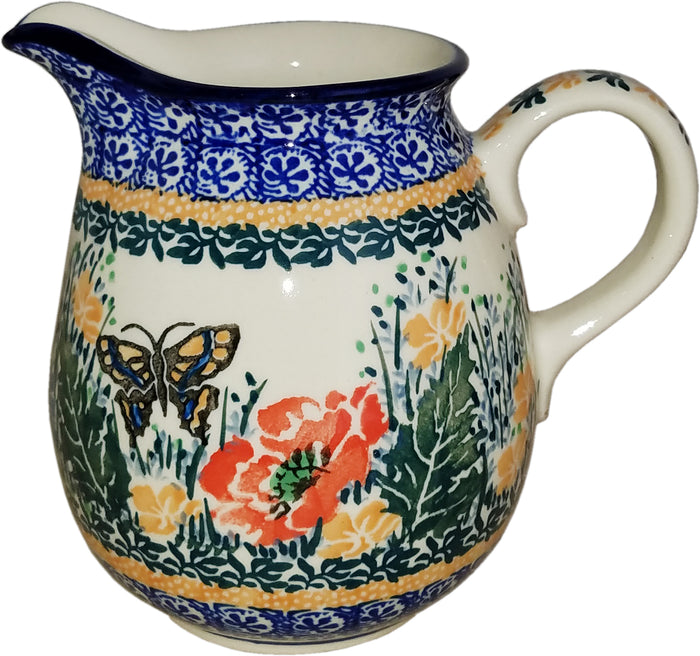 Boleslawiec Polish Pottery UNIKAT 0.5L Pitcher Water or Milk Jug 3093