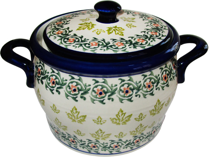 Boleslawiec Polish Pottery UNIKAT Baker Bean Pot Tureen "Vermont"