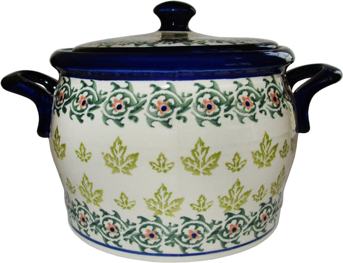 Boleslawiec Polish Pottery UNIKAT Baker Bean Pot Tureen "Vermont"