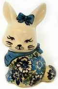 Boleslawiec Polish Pottery UNIKAT Easter Bunny Decoration 2 "April"
