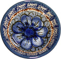 Boleslawiec Polish Pottery UNIKAT Ice Cream or Condiment Bowl "Blue Garden"