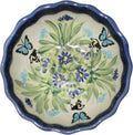 Boleslawiec Polish Pottery UNIKAT Ice Cream Scalloped Bowl "Serenity"